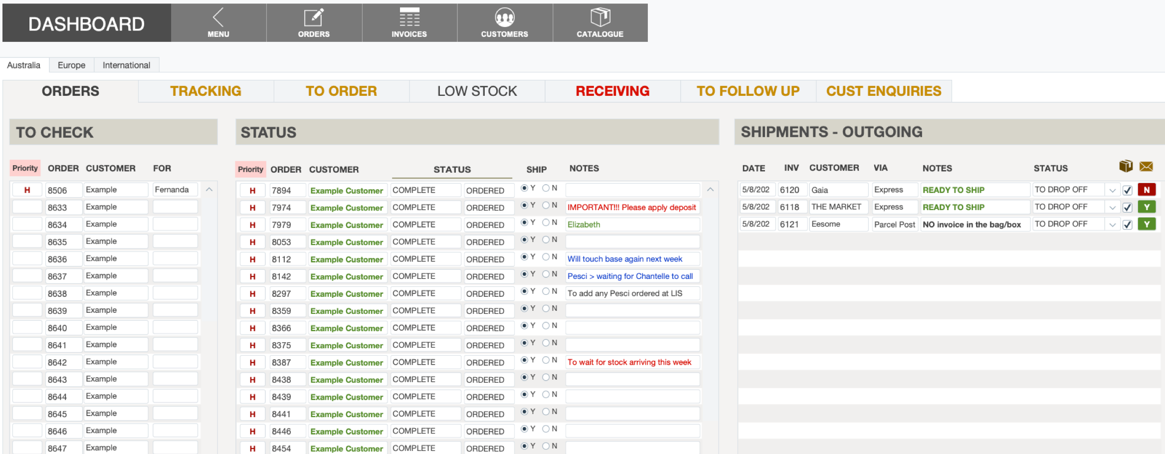 FileMaker Dashboard Example